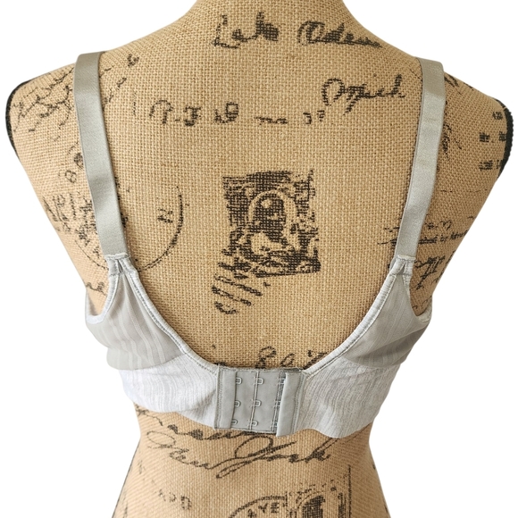 Hanes Gray/Silver Full-Coverage Bra with Soft Molded Cups - 2XL - Picture 3 of 6